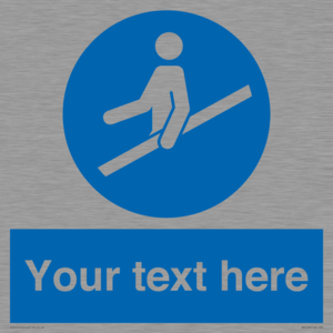MV5168: Custom Use Hand Rail Sign