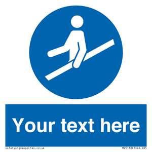 MV5168: Custom Use Hand Rail Sign