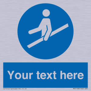MV5168: Custom Use Hand Rail Sign