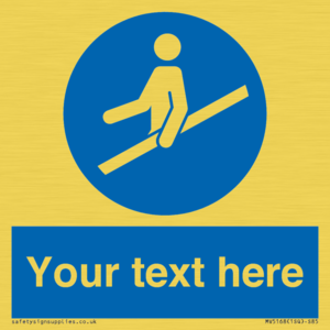 MV5168: Custom Use Hand Rail Sign
