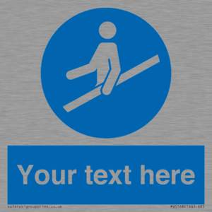 MV5168: Custom Use Hand Rail Sign