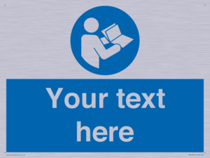 MV5170: Custom Refer to Instructions Sign