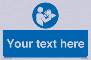 MV5170: Custom Refer to Instructions Sign