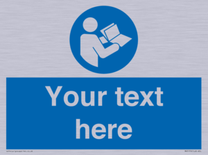 MV5170: Custom Refer to Instructions Sign