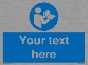 MV5170: Custom Refer to Instructions Sign