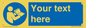 MV5170: Custom Refer to Instructions Sign