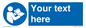 MV5170: Custom Refer to Instructions Sign
