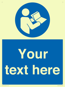 MV5170: Custom Refer to Instructions Sign