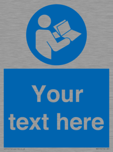 MV5170: Custom Refer to Instructions Sign