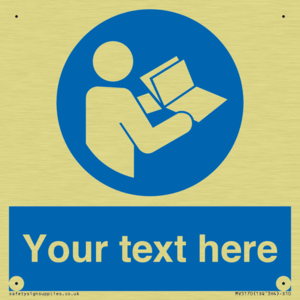 MV5170: Custom Refer to Instructions Sign