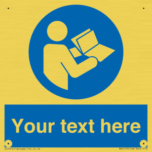 MV5170: Custom Refer to Instructions Sign