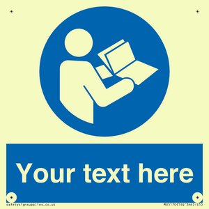 MV5170: Custom Refer to Instructions Sign