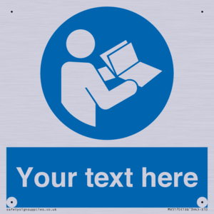 MV5170: Custom Refer to Instructions Sign