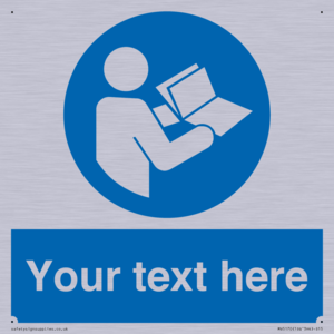 MV5170: Custom Refer to Instructions Sign