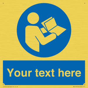 MV5170: Custom Refer to Instructions Sign