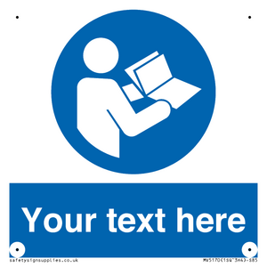 MV5170: Custom Refer to Instructions Sign