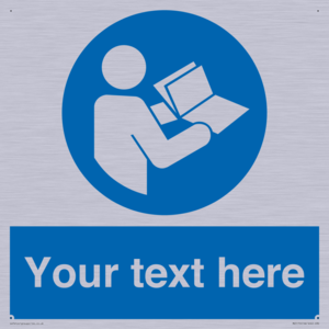 MV5170: Custom Refer to Instructions Sign