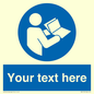 MV5170: Custom Refer to Instructions Sign