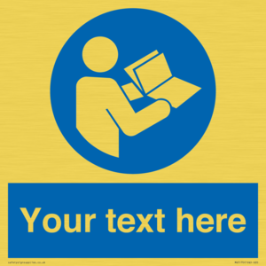 MV5170: Custom Refer to Instructions Sign