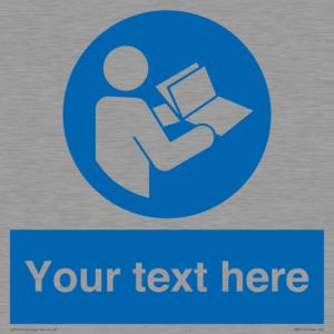 MV5170: Custom Refer to Instructions Sign