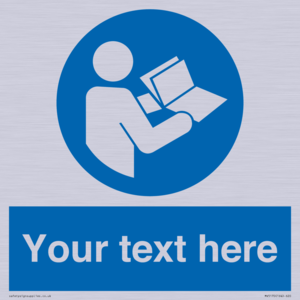 MV5170: Custom Refer to Instructions Sign