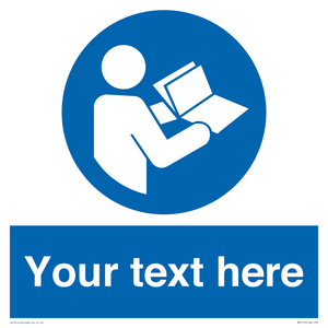 MV5170: Custom Refer to Instructions Sign