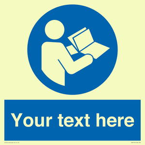 MV5170: Custom Refer to Instructions Sign