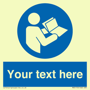 MV5170: Custom Refer to Instructions Sign