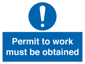 MV5326: Permit to work must be obtained
