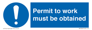 MV5326: Permit to work must be obtained