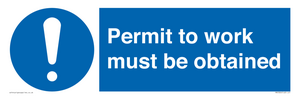MV5326: Permit to work must be obtained
