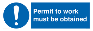 MV5326: Permit to work must be obtained