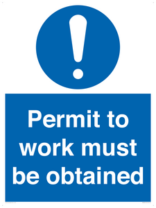 MV5326: Permit to work must be obtained