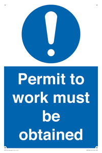 MV5326: Permit to work must be obtained