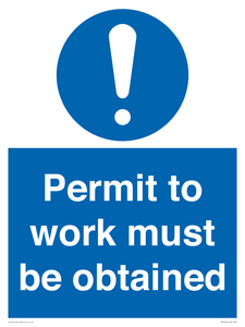 MV5326: Permit to work must be obtained