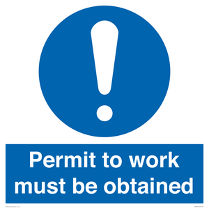 MV5326: Permit to work must be obtained