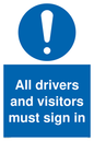 MV5342: All drivers and visitors must sign in