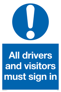 MV5342: All drivers and visitors must sign in