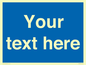 MV5403: Custom Blank mandatory (blue) Sign