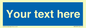 MV5403: Custom Blank mandatory (blue) Sign