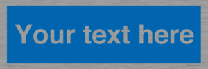 MV5403: Custom Blank mandatory (blue) Sign
