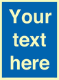 MV5403: Custom Blank mandatory (blue) Sign