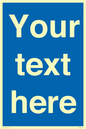 MV5403: Custom Blank mandatory (blue) Sign