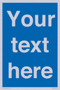 MV5403: Custom Blank mandatory (blue) Sign