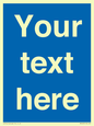 MV5403: Custom Blank mandatory (blue) Sign