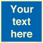 MV5403: Custom Blank mandatory (blue) Sign