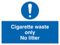 MV5422: Cigarette waste only