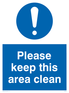 MV5485: Please keep this area clean