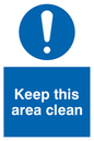 MV5486: Keep this area clean