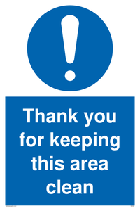 MV5498: Thank you for keeping this area clean